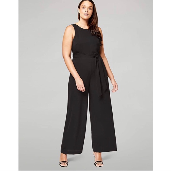 Truth & Fable Pants - TRUTH & FABLE Standard Wrap Back Wide Leg Jumpsuit